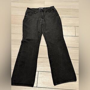 Black mid rise bootcut jeans size 15